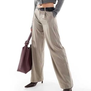 Nwt BERSHKA Wide Leg Pants 00 US